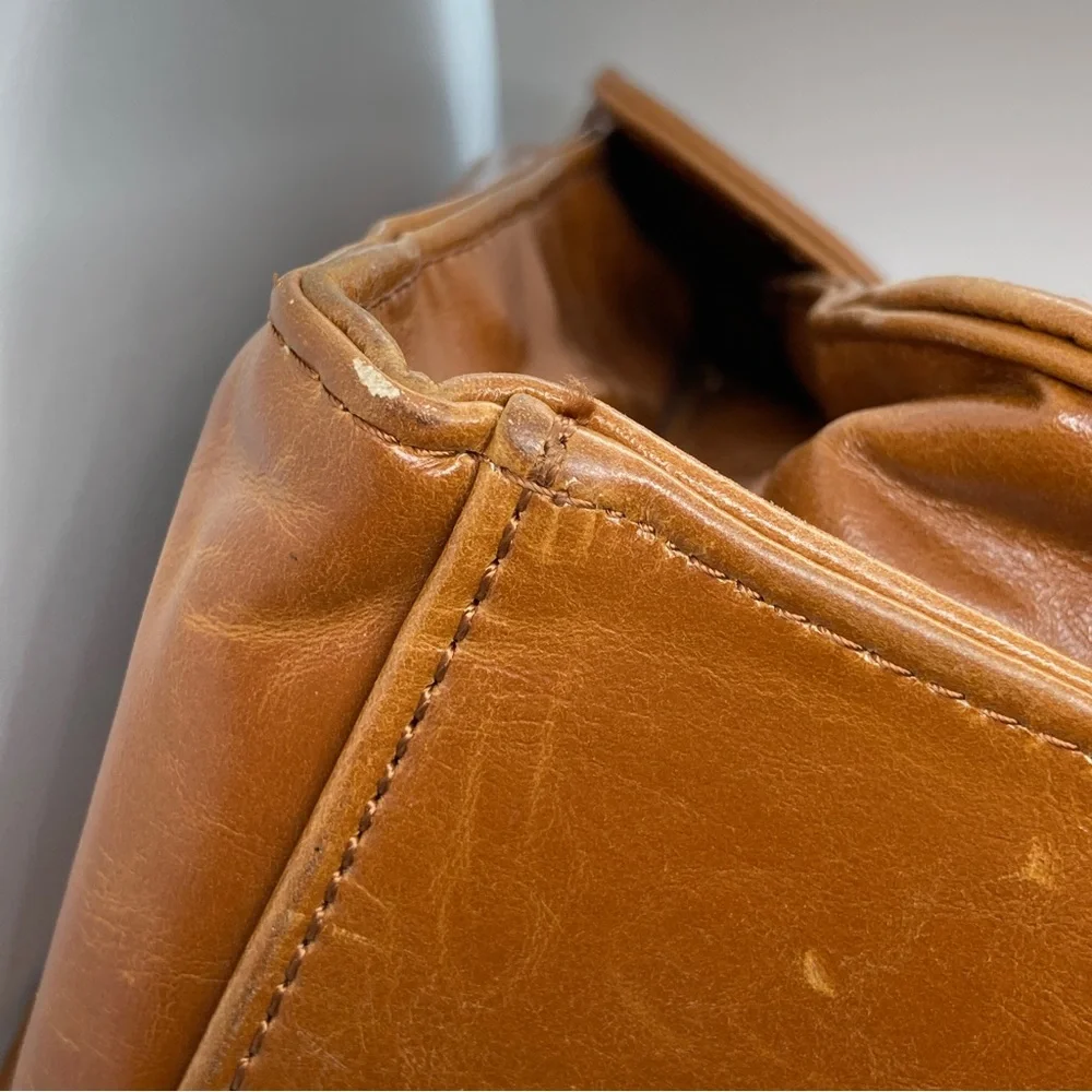 Kelly Moore + A Beautiful Mess Brown Camera Diaper Messenger Bag